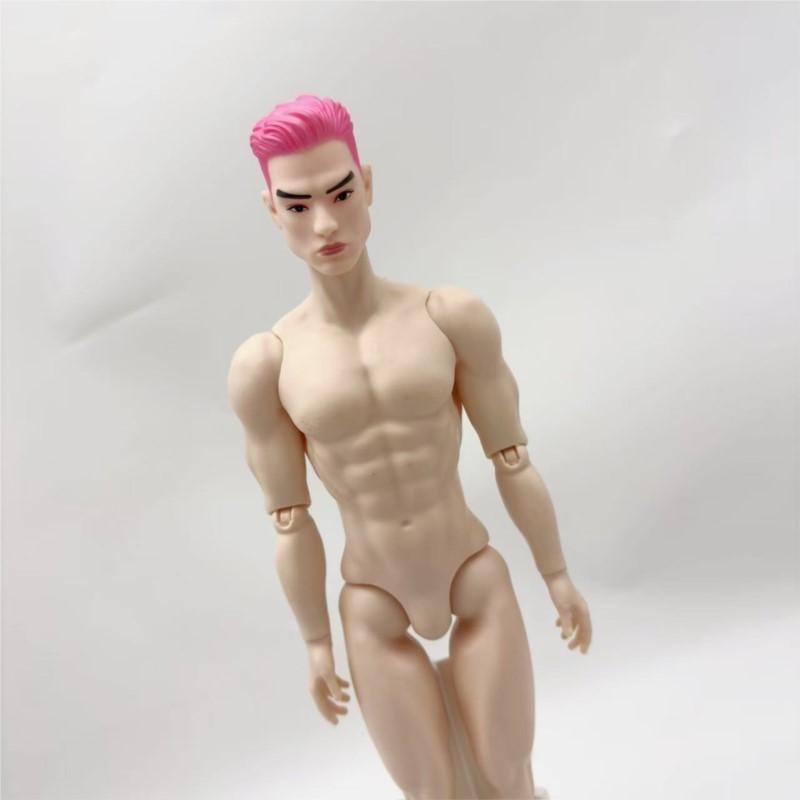1/6 Nuova Testa di Bambola Maschile Acconciature Affascinanti Testa di Bambola Accessori Bambola Uomo Pelle Bianca/Normale/Abbronzata Giocattolo per Vestire Fai da Te