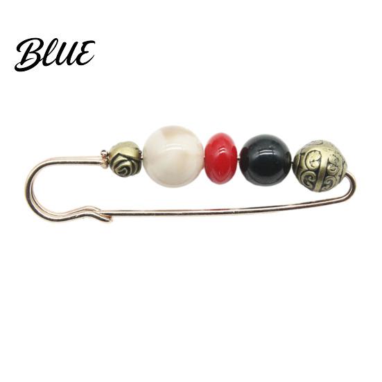 Brooch Alloy Pin Wear-Resistant Anti-Rust Elegant Imitation Stone Design Anti-rust