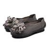 Handmade Flower Shoes Women Soft Flat Bottom Shoes Autumn Casual Sandals Genuine Leather Comfortable Breathable