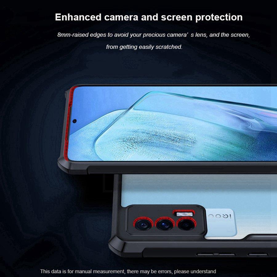 Acrylic Shockproof Armor Silicone Case For Vivo V23 V21 Y21 Y53S Y33 Y20 Y11S Y72 5G V27 V29 Y19S Y27 Y18 Y28 Y04 Y29 Y39 Y38 Y21D V60 Lite Back Cover