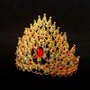 Accessori Pettine per Capelli Stile Etnico con Corona di Pietre Preziose Colorate Gioielli Thailandesi