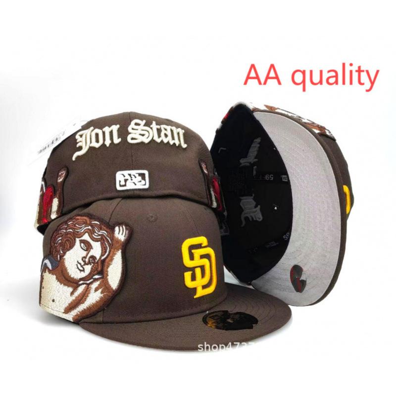 AA Fitteds Caps Jon Stan Angel Flying Baseball Cap 3D Embroidery Fit Cap Size Cap