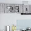 Wall Mounted Glass Cabinet PORTO Grey Sonoma 40 x 31 x 40 cm