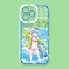 Kawaii Cartoon Hatsune Miku Shockproof Case for iPhone 17 Air 16 E 15 14 Plus 13 12 Mini 11 Pro Max Washable Silicone Edge Cover