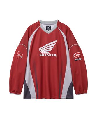 PHYPS MOTORCYCLE Motorcycle Jersey Long Sleeve Red
