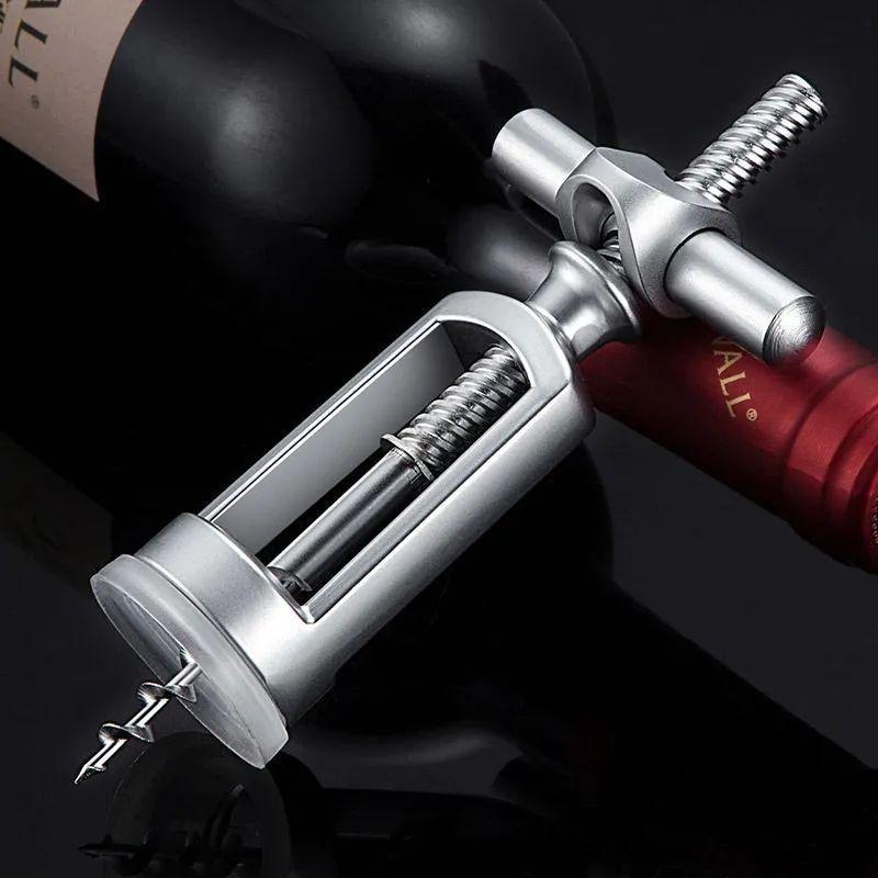 Multifunction Zinc Alloy Wine Opener With Bottle Stopper For Gift Celebrations