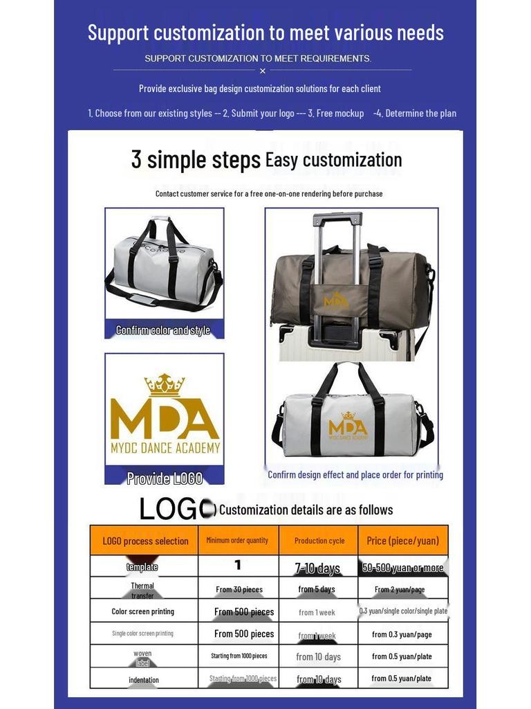 Customizable Large Capacity Multifunctional Travel Backpack with Logo