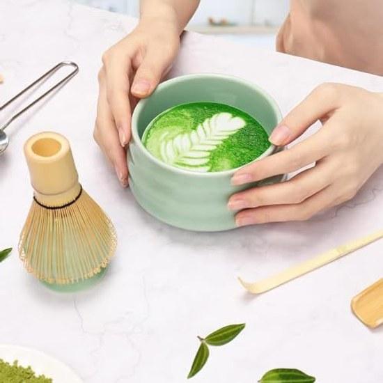 Chasen 100 pieces standing tea utensils whisk bamboo scoop matcha powder frother ceremony tools (tea 4 sets)
