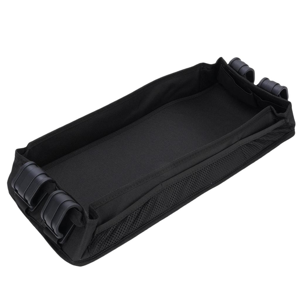 Baby Stroller Tray with Cup Holder Oxford Cloth Toddler Stroller Travel Basket for Dining Toys Snacks Storage