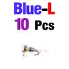 10Pcs Propeller Sequins Fly Bait Rotating Metal Spinner Lures for Fly Fishing Insect Lures Effective Trout And Bass Fishing Lure