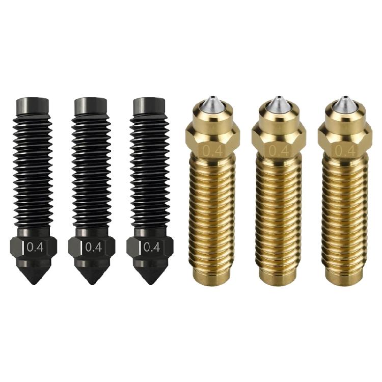 4 Size Alloy 3D Printer Hotend Nozzle Set Optimized Thermals Design for Centauri Smooth Extrusion 0.4mm