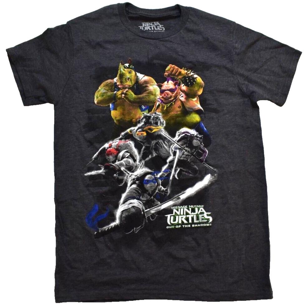 

Подростки Мутанты Ниндзя Черепашки Мужская футболка TMNT Из Тени Новая S L