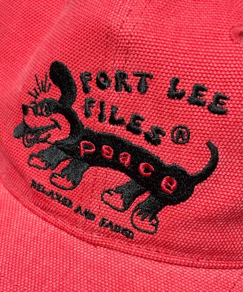 Poteulipailjeu Piece Ceramic 6-Panel Cap (Pink Red)