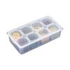Huihuang 8-Compartment Rectangular Plastic Food Storage Container