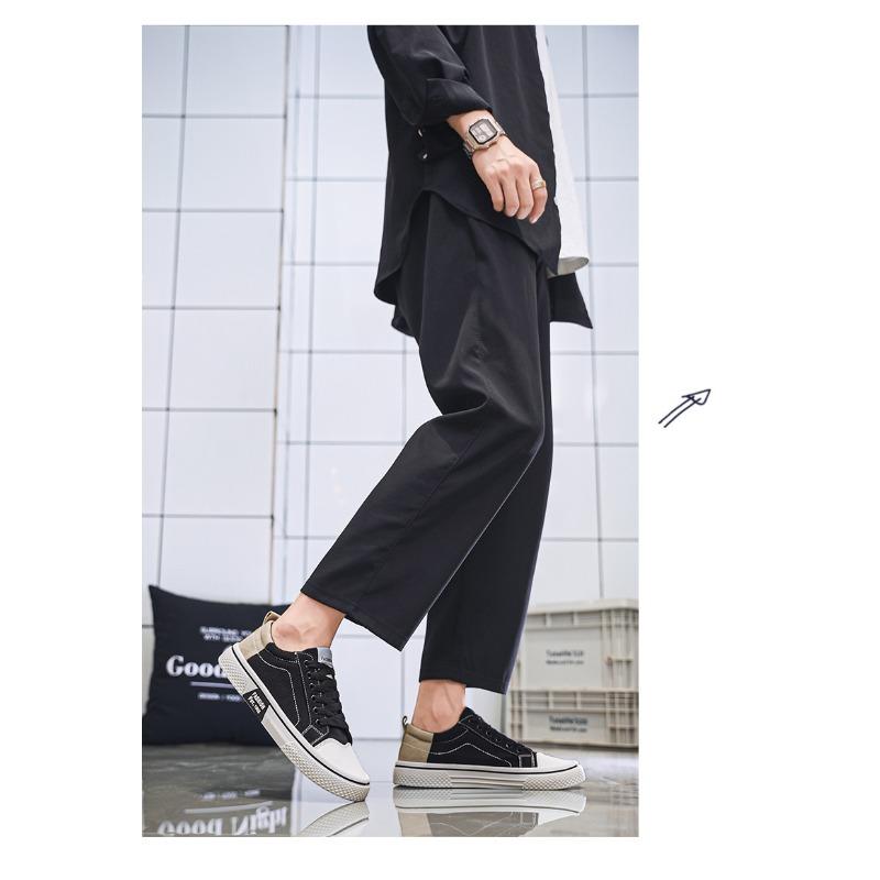 Canvas Shoes Men‘s Spring Breathable Versatile Low-Top Board Shoes Sports Casual Student Cloth Shoes Lightweight.