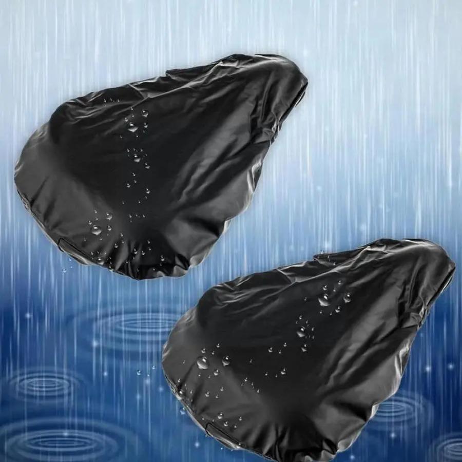 1/2/3pcs Waterproof Bicycle Seat Shade Bike Cushion Protective Rain Elastic Dust Resistant Uv Protector Outdoor Bike Accessories