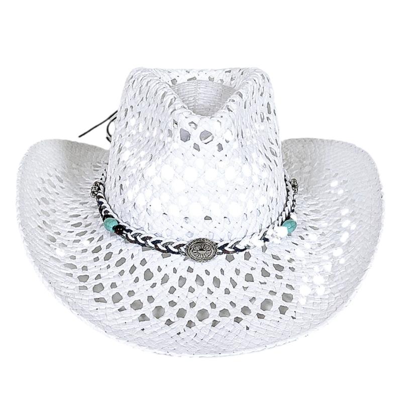 Fashionable Wide Brimmed Sun Hat With Openwork Braided Design Lightweight Paper Straw For Women Men Outdoor
