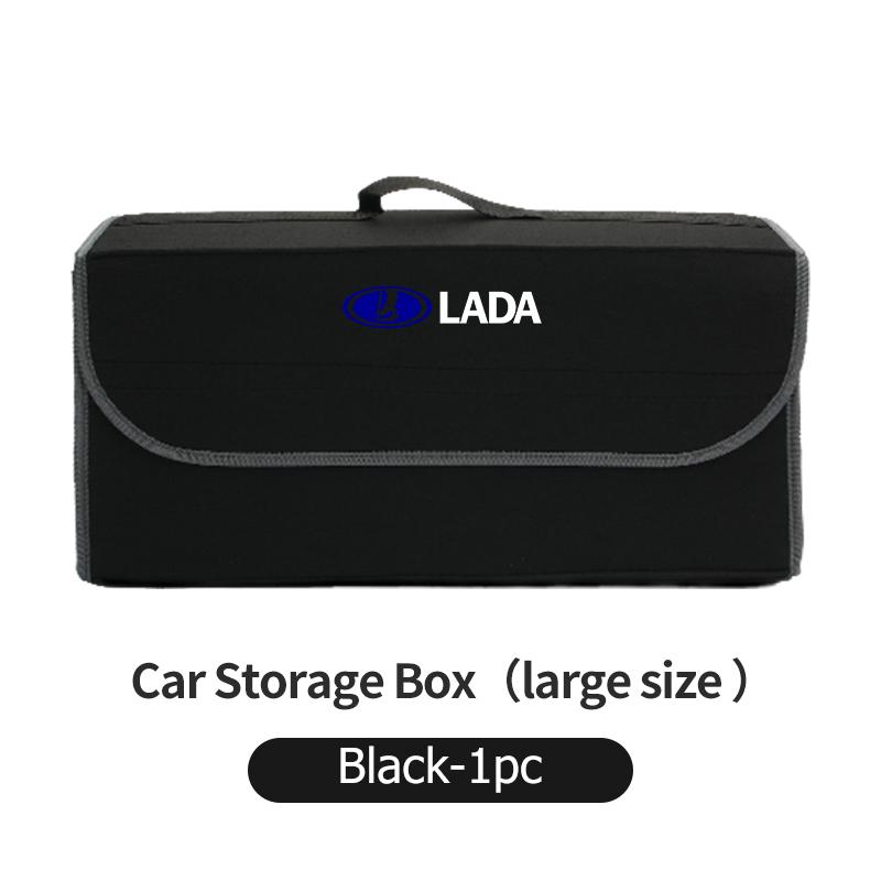 Car Trunk Organizer Felt Foldable Portable Storage Container For Lada Niva Vesta 4X4 Samara Kalina Largus Priora Granta