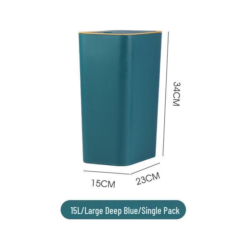 Søppelbøtte med trykknapp-popup-lokk for kjøkken, bad eller restaurant