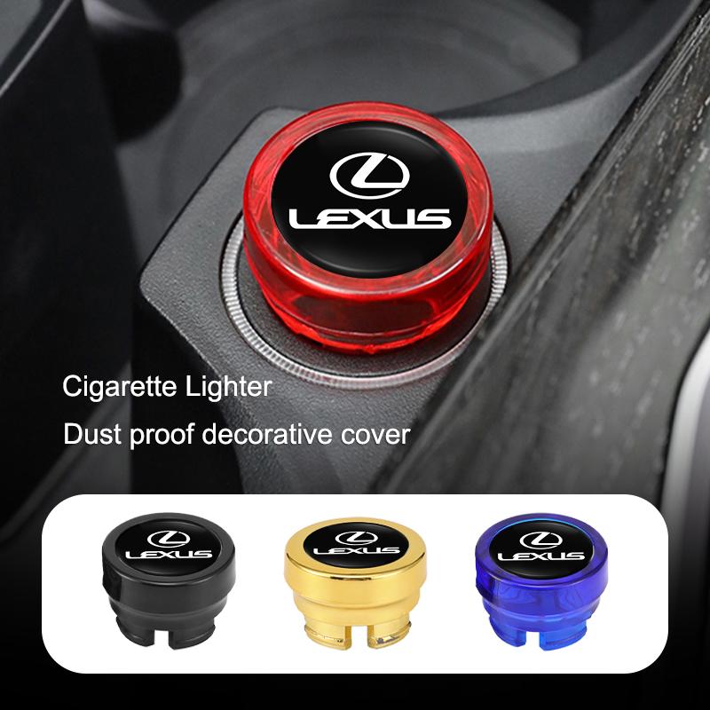 Car Cigarette Lighter Cover Dustproof Decoration Cap For Lexus GS IS LS500h ES260 ES300h RX350h NX260 UX260 LM LC RZ450e TX RC