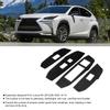 4Pcs Car Carbon Fiber Window Switch Panel Cover Decorative Sticker Fit for Lexus NX 200 200t 300h 14 19