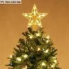 Christmas Tree Top Star LED Light Lamp Christmas Decorations For Home Xmas Tree Ornaments Navidad New Year 2025 Natal Noel