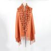 20 Colors Triangle Real Rabbit Fur Ball Shawl Wraps Winter Women Cashmere Tassel Cape Pompon Cloak Lady Mum Gift Casaco Feminino