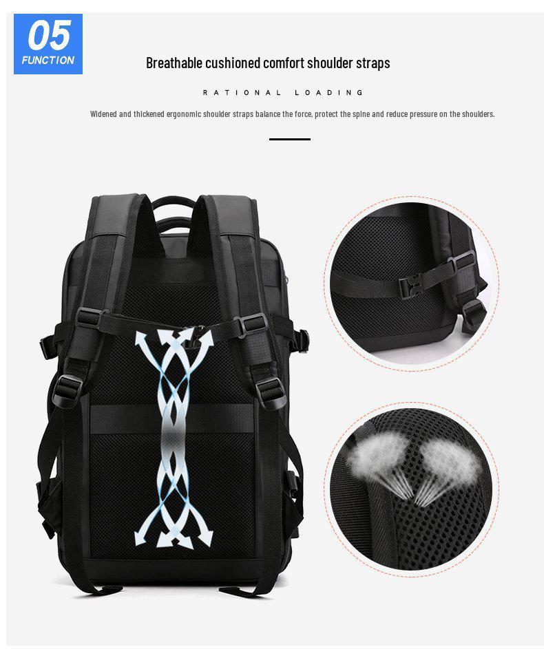 Stilvoller Unisex Business- & Reiserucksack - Wasserdicht, Großes Fassungsvermögen, Ideal für Laptops & Schule