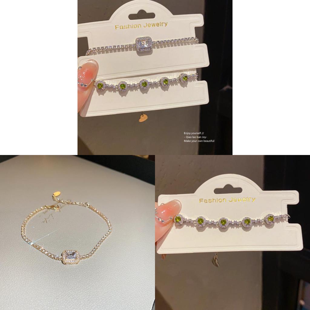 Geometric Zircon Silver And Gold Womens Fashion Bracelet With Luxurious Finish For Office Gifts