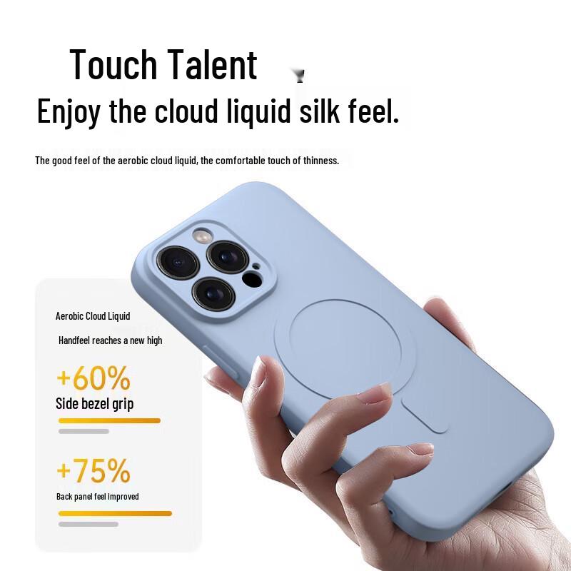 KEKLLE Magsafe Compatible Liquid Silicone Phone Case