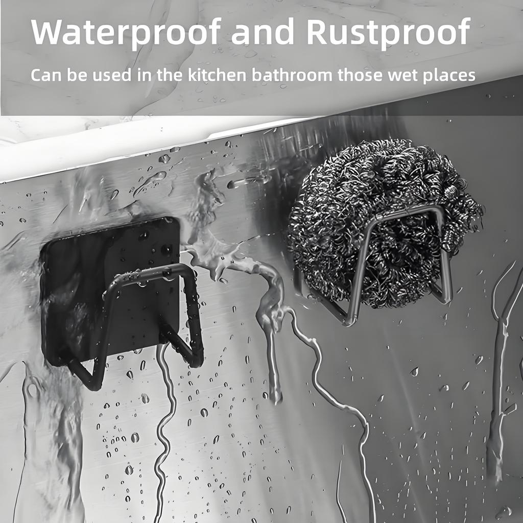 Kuchnia ze stali nierdzewnej uchwyt na gąbki do zlewu samoprzylepny stojak do suszenia odpływu kuchenne haki ścienne akcesoria do przechowywania organizator