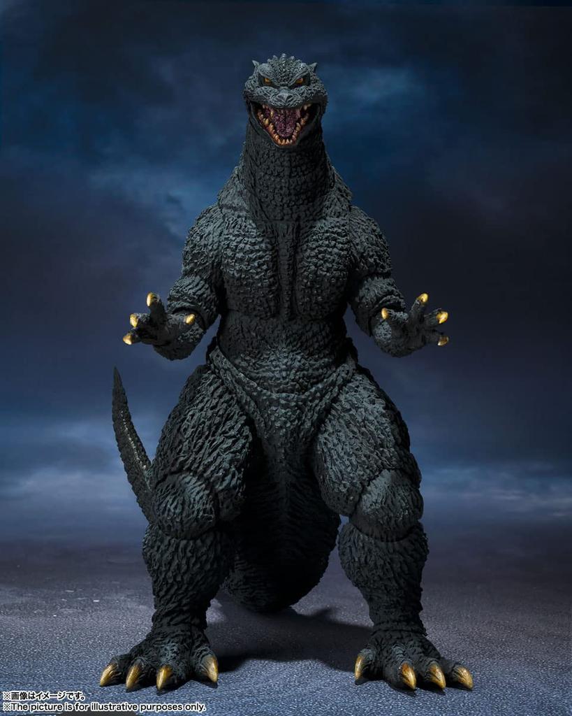 TAMASHII NATIONS MonsterArts Godzilla 160mm PVC Painted Action Figure BAS62987 S.H. (2004) Approx.