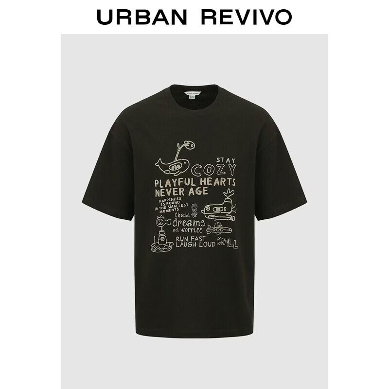UR2026 Men s Cotton Printed Crew Neck T-Shirt S