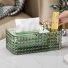 Luxury Tissue Box Home Living Room Coffee Table Creative High-End Tissue Holder Multifunctional Remote Control Storage Paper Box