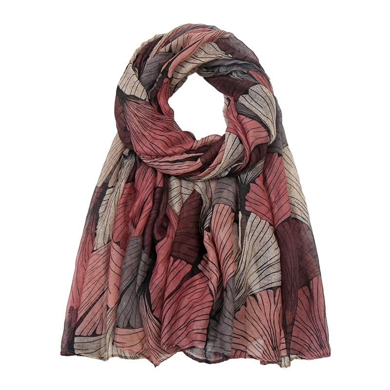 New Bali yarn printed scarf women's source headscarf winter warm thin silk scarf