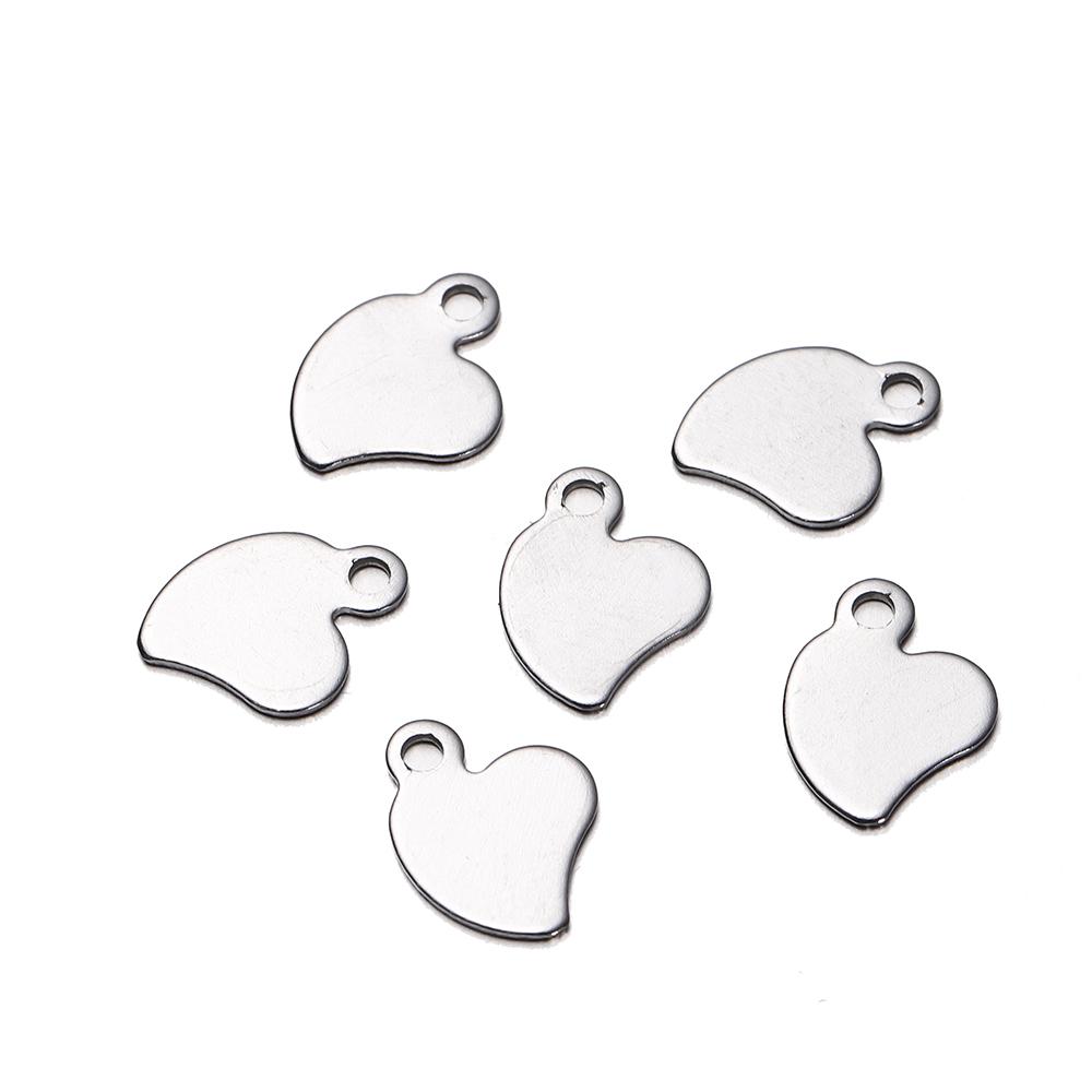30Pcs Mirror Polished Stainless Steel Charms Geometry Cross Shape Blank Pendants for DIY Bracelet Jewelry Making Accessories