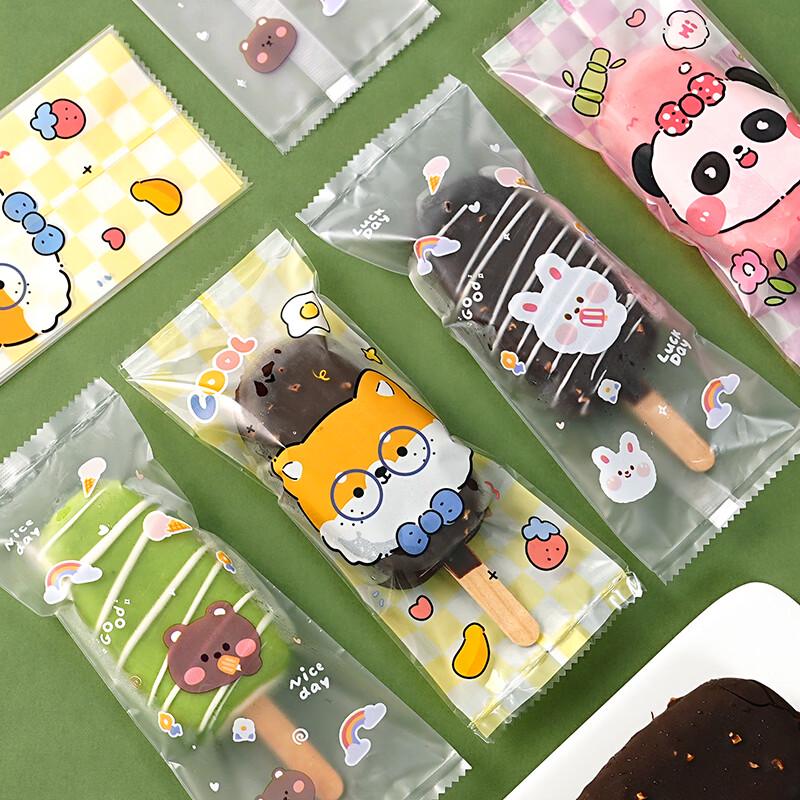 Sacchetti Popsicle con Coniglietto e Orsetto Cartoni Animati