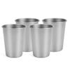 320ml Ti Cup Whiskey Pure Ti Camping Drinkware Lightweight Durable Outdoor Travel for Juice Beverages Cold Drinks 4PCS
