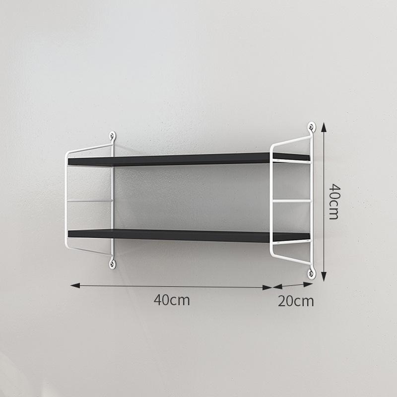 Modern Wall Bookshelf: Simple Multi-Layer Nordic Storage Rack