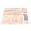 9.3in Rubber Wooden Crochet Blocking Board Crochet Accessories with 20pcs Steel Pins Stand for Knitting Crochet Projects