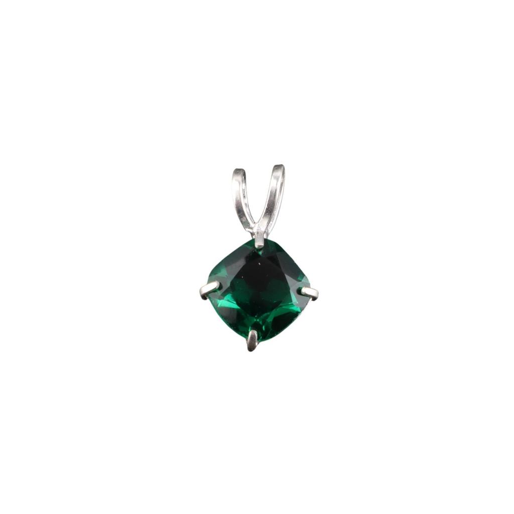 Chrome Diopside Gemstone 925 Sterling Silver Jewelry Handmade Pendant 0.93'' PP-62-5