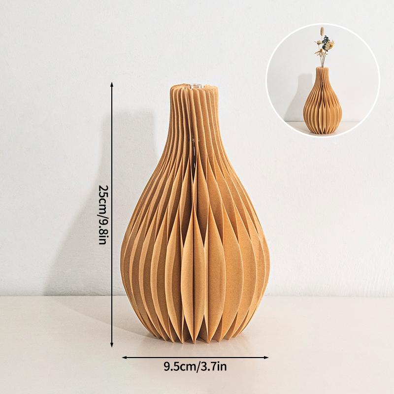 3D Paper Honeycomb Vase 2026 New Year Decoration Reusable Table Centerpieces Red Decorative Vase Wedding Christmas Party Decor