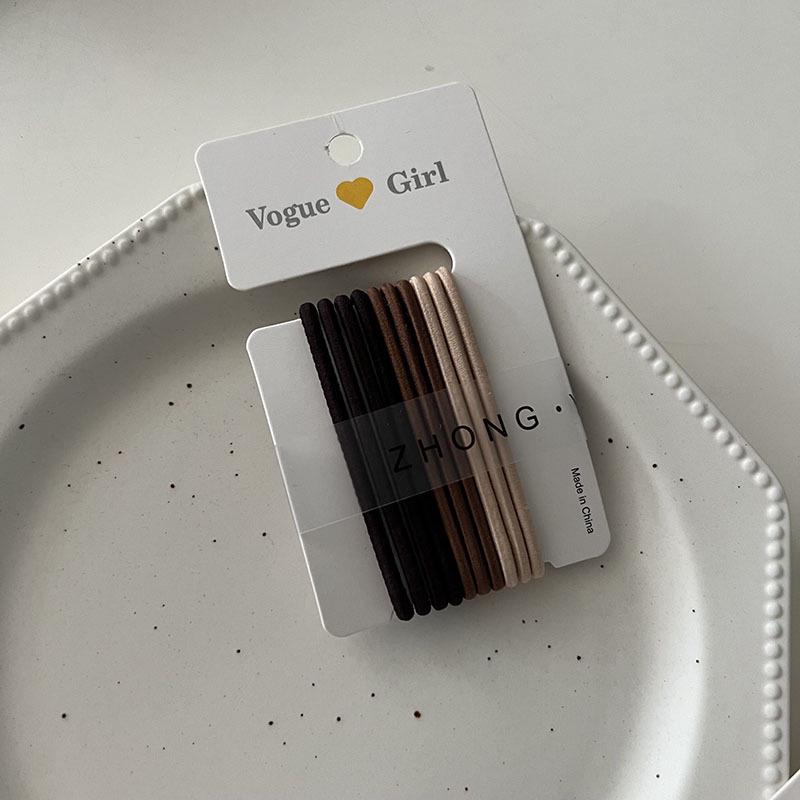 High Elastic Japanese Hair Ties for Women - Adult Style Seamless Ponytail Holders