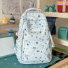 Schoolbag small fresh student schoolbag female ins cartoon star printing junior high school student large capacity backpack burden reduction spine bag