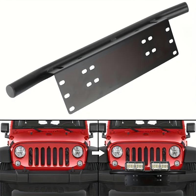 1pcs Automotive Auxiliary Light Bracket Modification LED Off-road License Plate Frame Fog Lights License Plate Lights