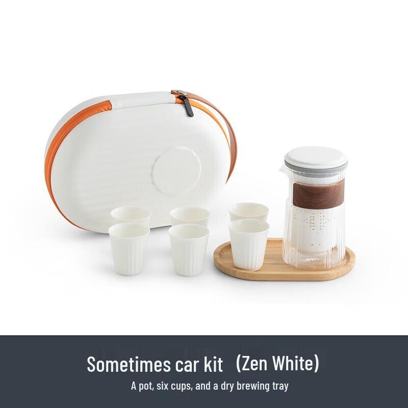 Portable Ceramic Kung Fu Travel Tea Set