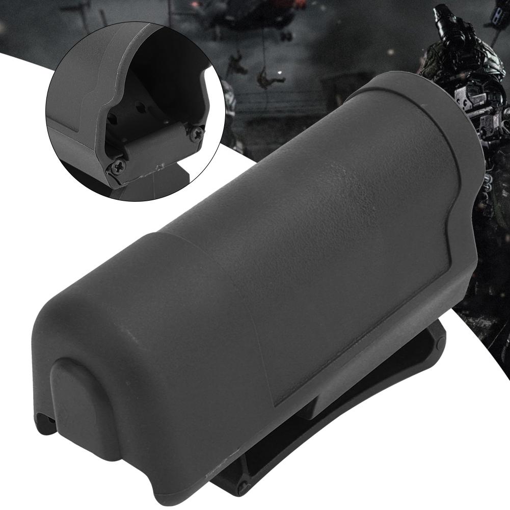ABS Quick Draw Flashlight for MOLLE Waist Loading Tactic Leg (Black)