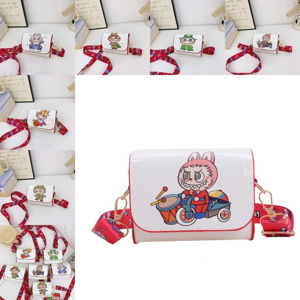 Childrens Animal Cartoon Pu Small Wallet With Labubu Design For Kindergarten Girls