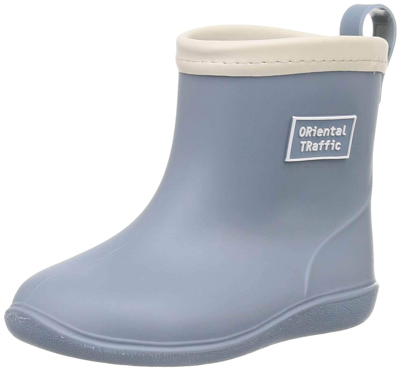 

Oriental Traffic Kids Rain Boots, Sizes 15-22cm, Unisex, Lightweight, Short, with Reflective Panels, K-202, Blue, Size 21.0cm