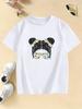 Fashion Girl Design Graphic Y2k T Shirts Manga Kids Childrens Tshirt Girls Summer Spring Casual Short Sleeve Top Tee Shirt